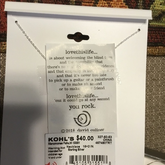 LOVE This Life I Love You To The Moon And Back 16 In. Sterling Silver Ne… - Picture 8 of 10